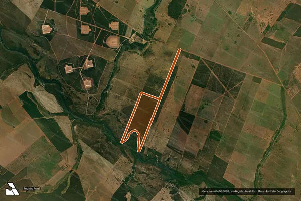 Imagem de satélite de ESTANCIA GUADALUPE em ÁGUA CLARA - MS