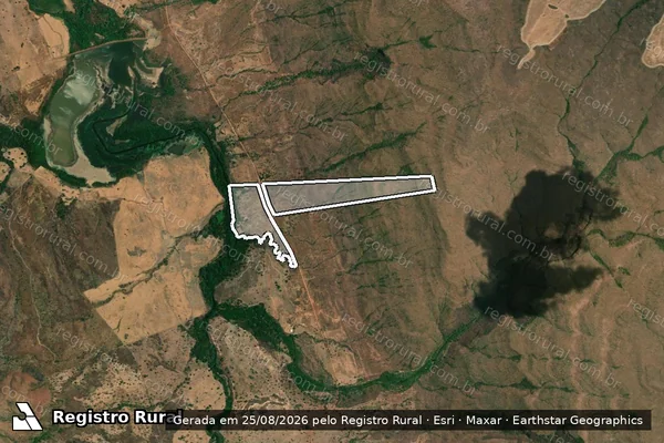 Imagem de satélite de Fazenda Tinguis Do Registro em ALVORADA DO NORTE - GO