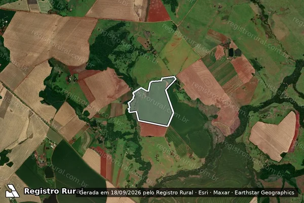 Imagem de satélite de Granja Tuna Rosa ( M - 7455) em SÃO NICOLAU - RS