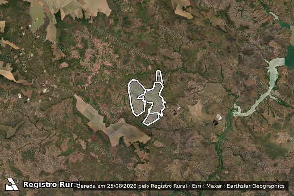 Imagem de satélite de Fazenda São Paulo em BENEDITO LEITE - MA