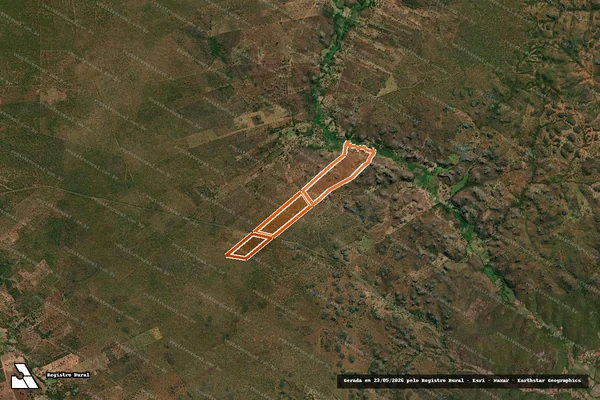Imagem de satélite de Faenda Angical Ou Tocantins em JANUÁRIA - MG