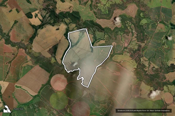 Imagem de satélite de Fazenda Fortaleza Água Amarela em QUIRINÓPOLIS - GO