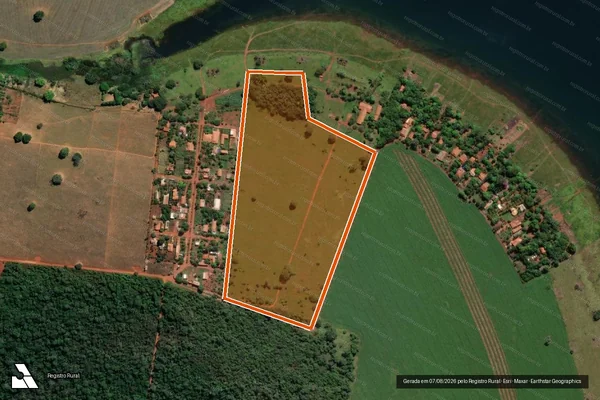 Imagem de satélite de Fazenda Monte Castelo - Gleba 01 em ITUMBIARA - GO