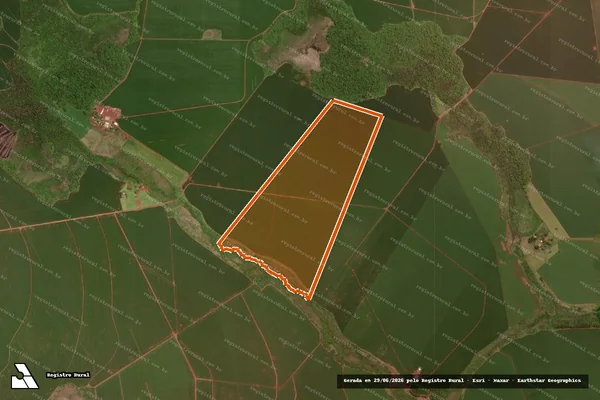 Imagem de satélite de FAZENDA SAO JOAO - PARTE em MARACAJU - MS