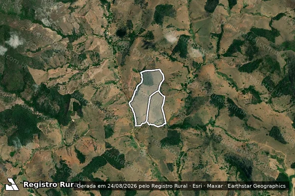 Imagem de satélite de CORREGO DA CONCEIÇAO em INHAPIM - MG