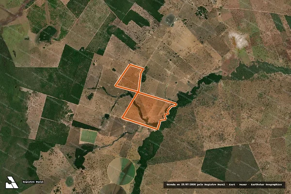 Imagem de satélite de FAZENDA PATEIRO em BRITÂNIA - GO