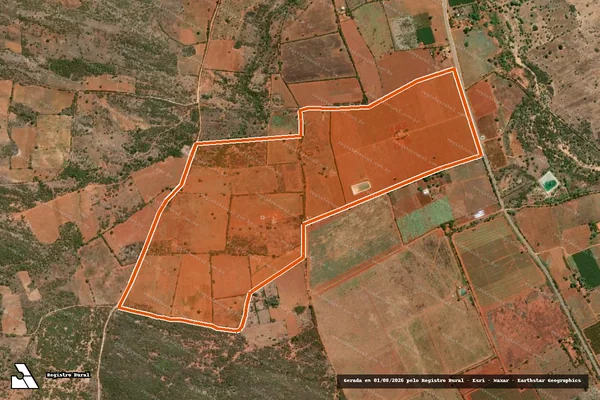 Imagem de satélite de FAZENDA OLHOS D'AGUENSE em IBIPEBA - BA