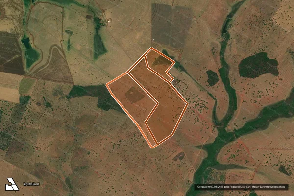 Imagem de satélite de Fazenda Brejauba-Barreiro em CAMPINA VERDE - MG