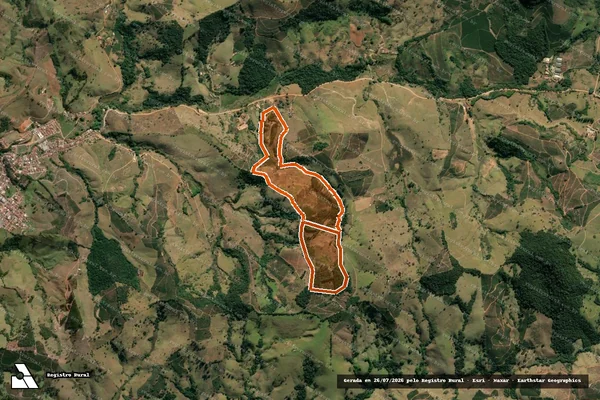 Imagem de satélite de SITIO SANTA CECILIA em NATÉRCIA - MG