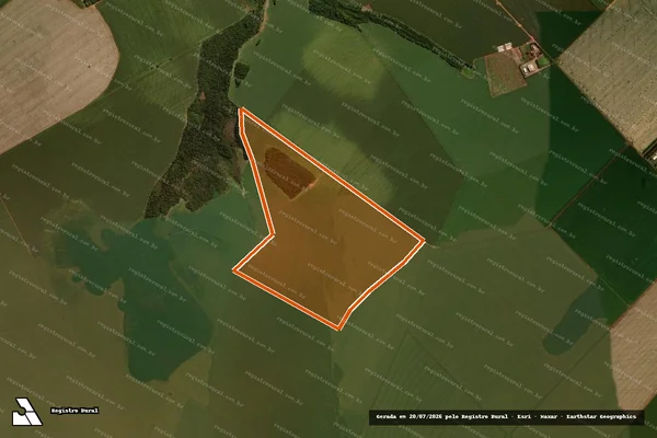 Imagem de satélite de FAZENDA BRIOSO - QUINHÃO C em SÃO GABRIEL DO OESTE - MS