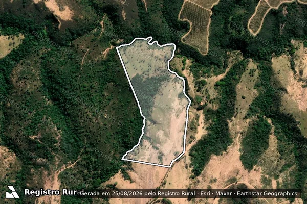 Imagem de satélite de Fazenda Aguas Claras em TIROS - MG