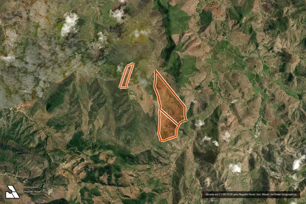 Imagem de satélite de FAZENDA ALVORADA em SÃO GERALDO DO BAIXIO - MG
