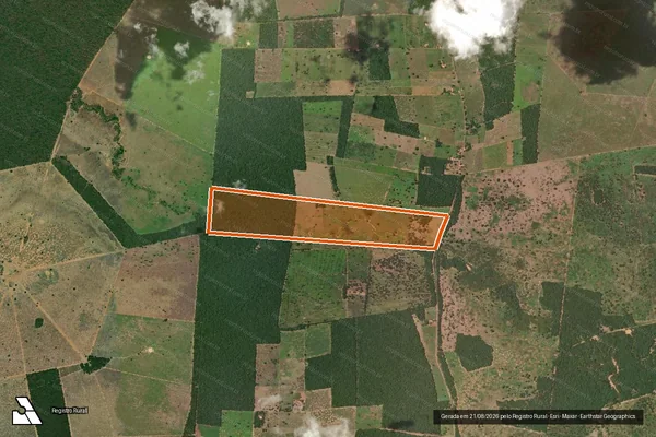 Imagem de satélite de Fazenda Boa Sorte em MUQUÉM DO SÃO FRANCISCO - BA
