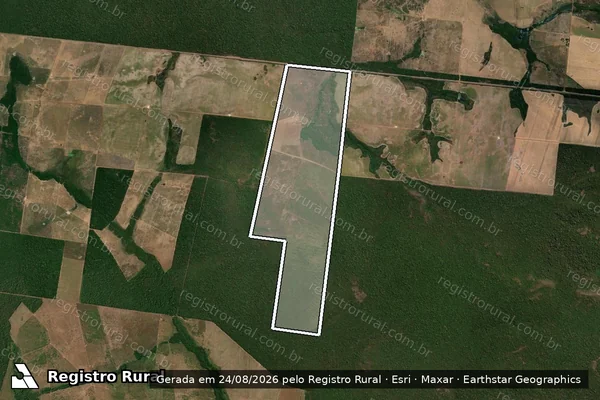 Imagem de satélite de FAZENDA SOL NASCENTE em SANTANA DO ARAGUAIA - PA