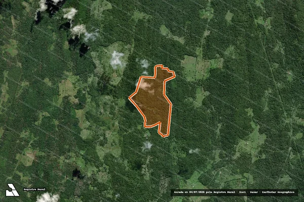 Imagem de satélite de FAZENDA SANTA RACHEL em URUÇUCA - BA