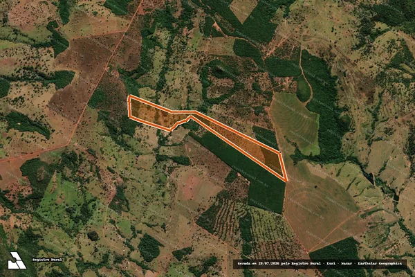 Imagem de satélite de FAZENDA CORREGO DAS CABACAS em IVOLÂNDIA - GO