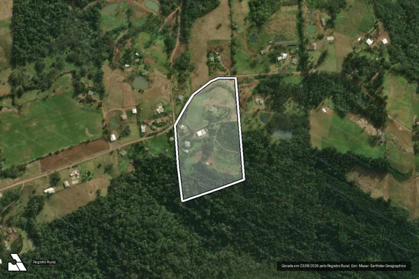Imagem de satélite de Parte Lote Rural Nº 56 em SÃO MIGUEL DO OESTE - SC