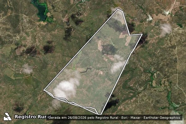 Imagem de satélite de FAZENDA PERSEVERANCA em QUIXADÁ - CE