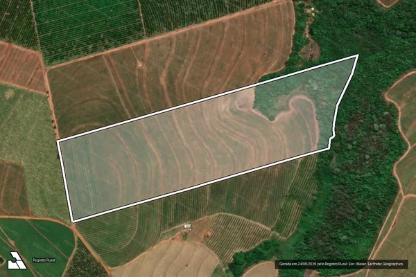 Imagem de satélite de SITIO SANTA RITA DE CASSIA em PIRANGI - SP