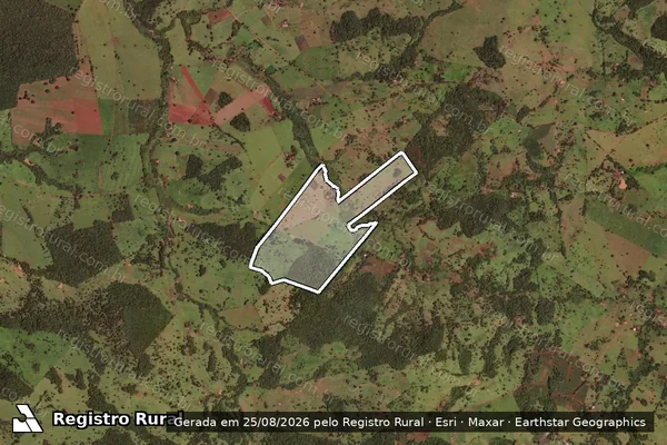 Imagem de satélite de FAZENDA PACIENCIA em JARAGUÁ - GO