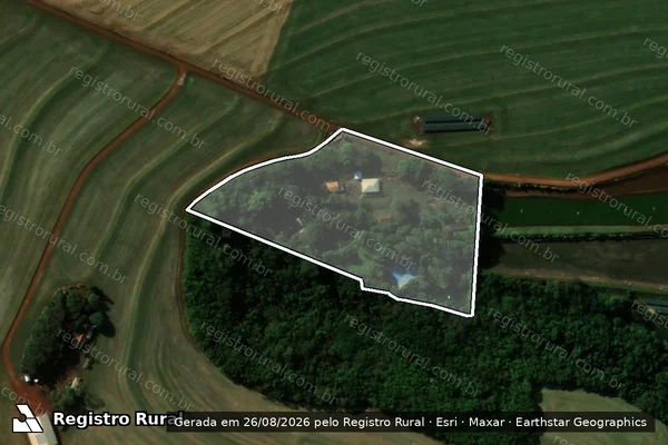 Imagem de satélite de Lote Rural 20-B-1 em NOVA AURORA - PR