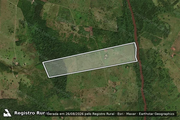 Imagem de satélite de LOTE 302 em ARAGOMINAS - TO