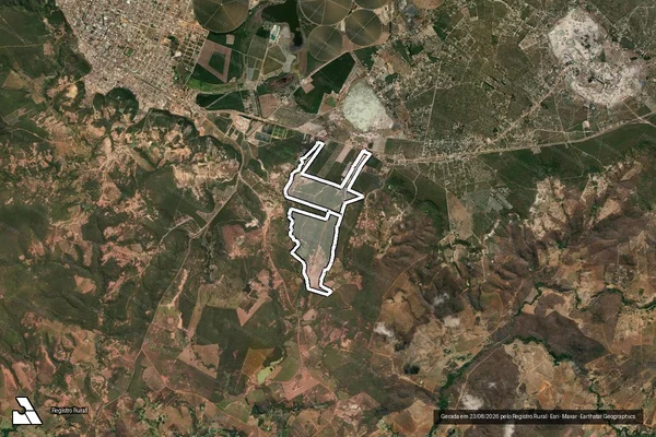 Imagem de satélite de FAZENDA MIRANTE E CATULE em TAIOBEIRAS - MG