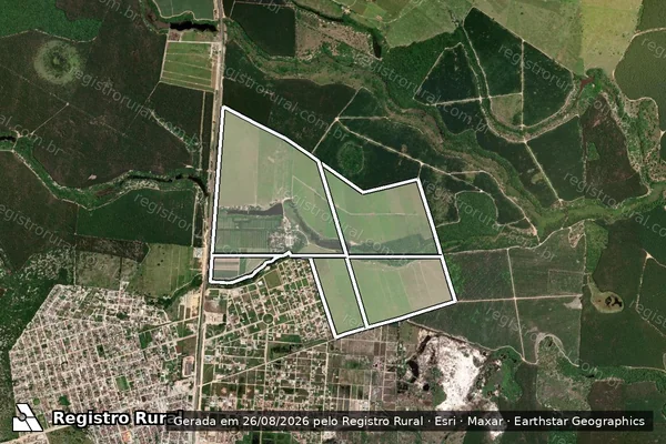 Imagem de satélite de FAZENDA FLORESTA E FLORESTA II em NOVA VIÇOSA - BA
