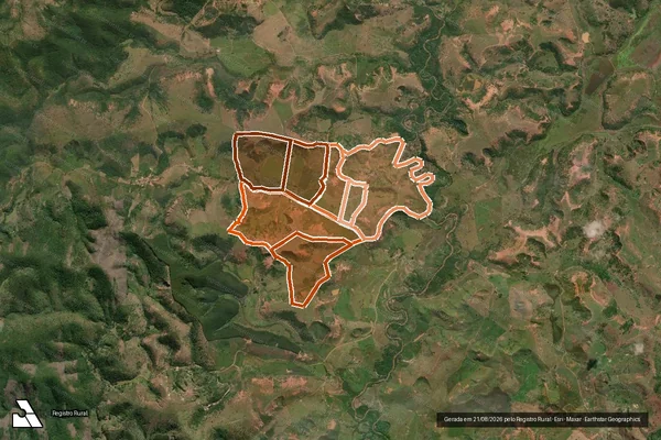 Imagem de satélite de Fazenda Rosembelo em SÃO JOSÉ DA SAFIRA - MG