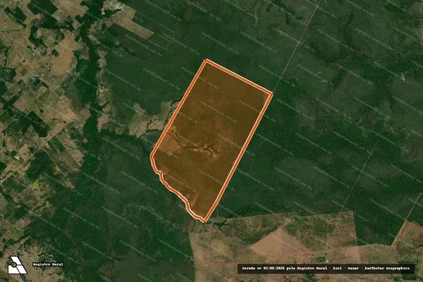 Imagem de satélite de Fazenda Corrente em PIRAQUÊ - TO