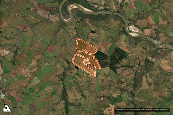 Imagem de satélite de ESTANCIA OLHOS D'AGUA em ALEGRETE - RS
