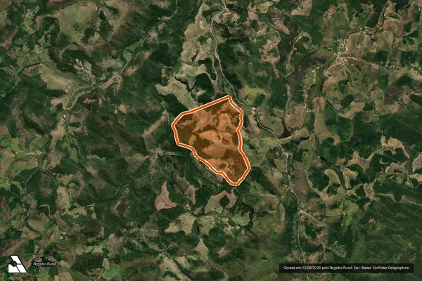 Imagem de satélite de Corrego Das Pedras em CATUJI - MG