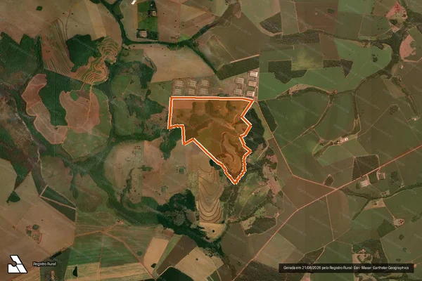 Imagem de satélite de Fazenda Bonanza em RIO VERDE - GO