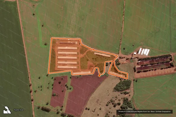 Imagem de satélite de FAZENDA ESTANCIA BURITI MATR 8348 em BURITI ALEGRE - GO