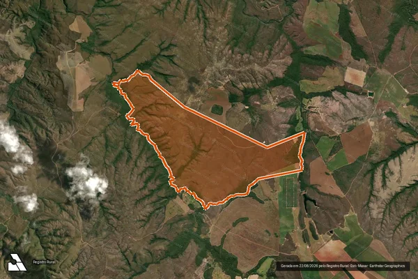 Imagem de satélite de Fazenda Barandão em SÃO JOÃO D'ALIANÇA - GO