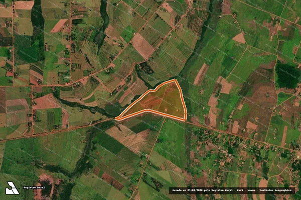 Imagem de satélite de FAZENDA GUASSURI em JAPORÃ - MS