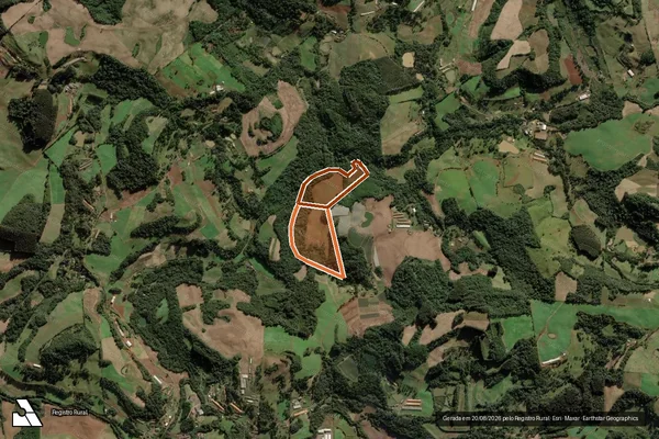 Imagem de satélite de Matricula 26756 E 20705 em RIO DAS ANTAS - SC