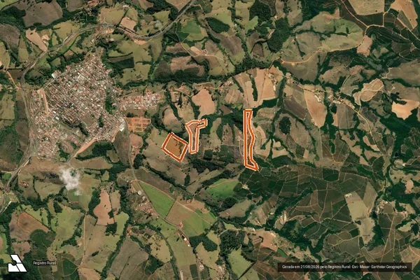 Imagem de satélite de FAZENDA CORREGO GRANDE em SÃO PEDRO DA UNIÃO - MG