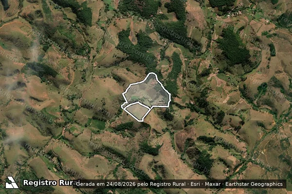 Imagem de satélite de Clemente de baixo em VISCONDE DO RIO BRANCO - MG
