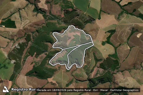 Imagem de satélite de Fazenda Mantíbio em MEDEIROS - MG