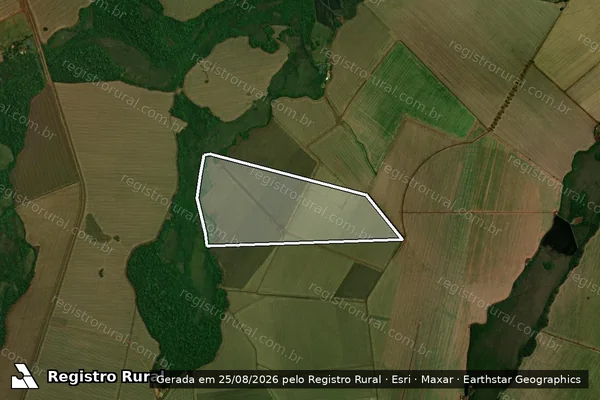 Imagem de satélite de Fazenda São Lucas em MARACAJU - MS