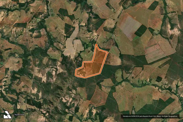 Imagem de satélite de Faz Caiçara em MORADA NOVA DE MINAS - MG