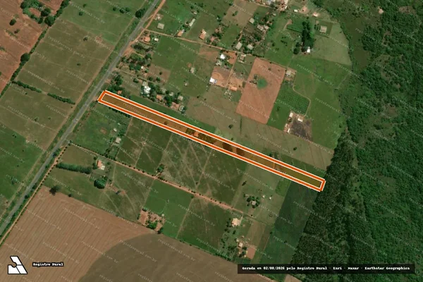 Imagem de satélite de Rancho Girassol - Gleba 01 em RANCHARIA - SP