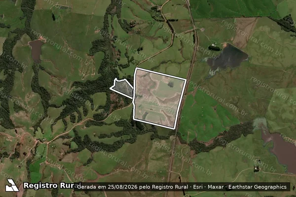Imagem de satélite de MAFFINI AGROPECUARIA LTDA em SÃO VICENTE DO SUL - RS