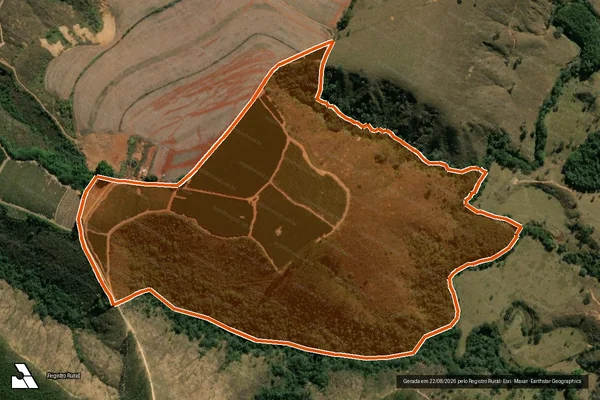 Imagem de satélite de Fazenda Parata Coorego Porteira em VARGEM BONITA - MG