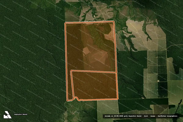 Imagem de satélite de Fazenda Roda Viva em PARAGOMINAS - PA