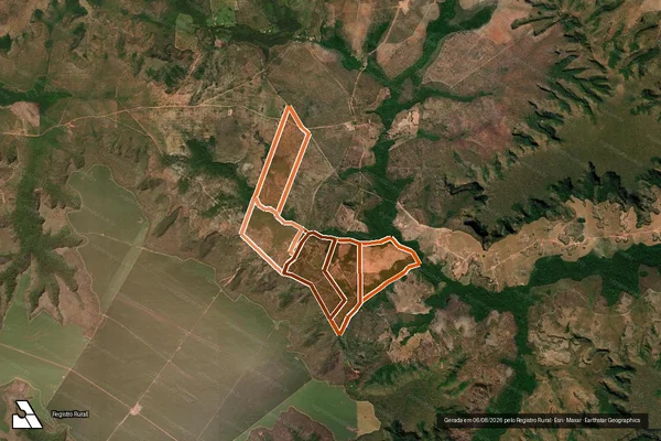 Imagem de satélite de Faz Lagoa - Gleba 02/Gleba I e II em BALSAS - MA