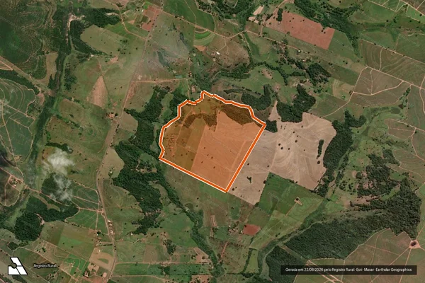Imagem de satélite de Faz. Panorama em SANTO ANTÔNIO DO ARACANGUÁ - SP