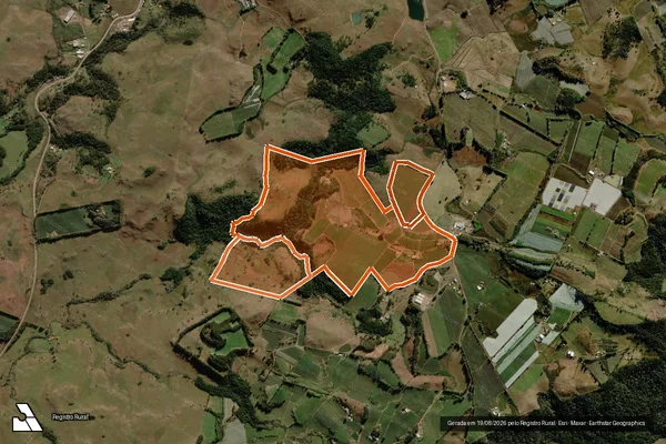 Imagem de satélite de FAZENDA TRÊS PEDRINHAS MATR.16255 em SÃO JOAQUIM - SC