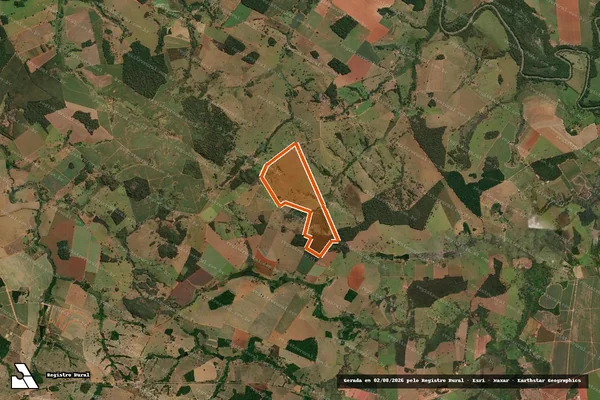 Imagem de satélite de Fazenda Pedreira De Stº Antonio em URUANA - GO
